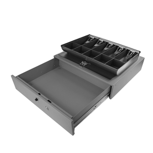 Black Adjustable Manual Cash Drawer for POS System